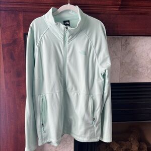 The North Face Women’s Light Mint Green Full-Zip Jacket - super soft Sz XXL